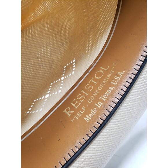 Resistol 4 Star W2667 Cattleman Natural Size 7 5/8 VinylCote Long Oval - Picture 6 of 8